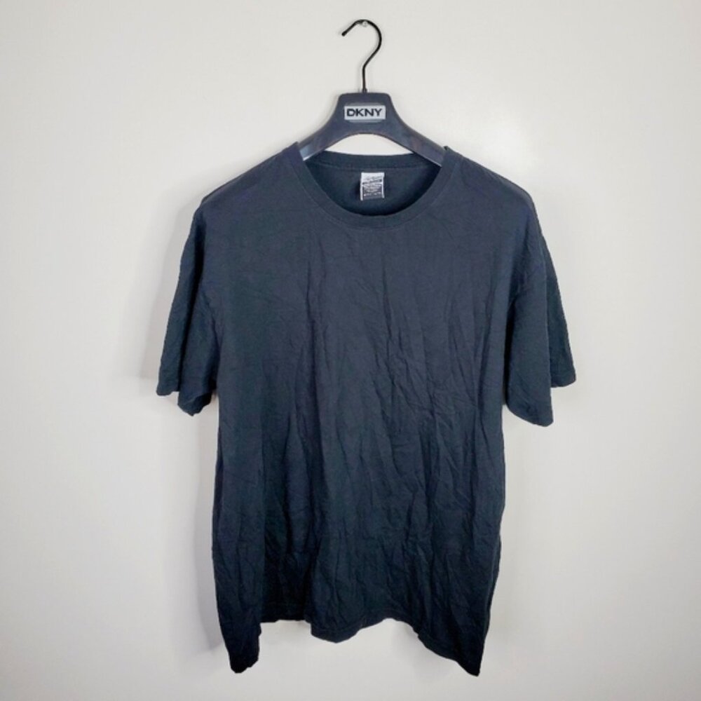 Hustle Gang Of America Black Cotton Plain Streetwear Urban Tee 2XL